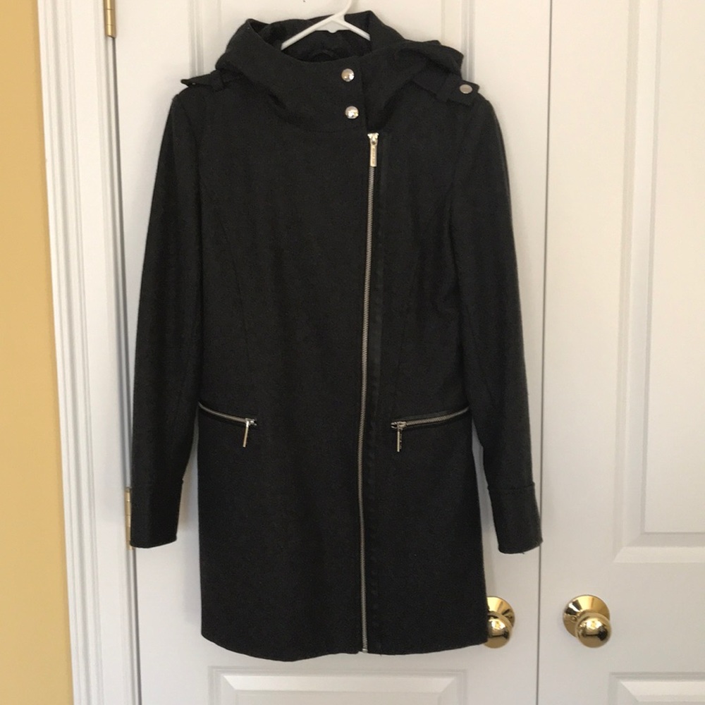 Michael Kors Grey Wool Trench Coat